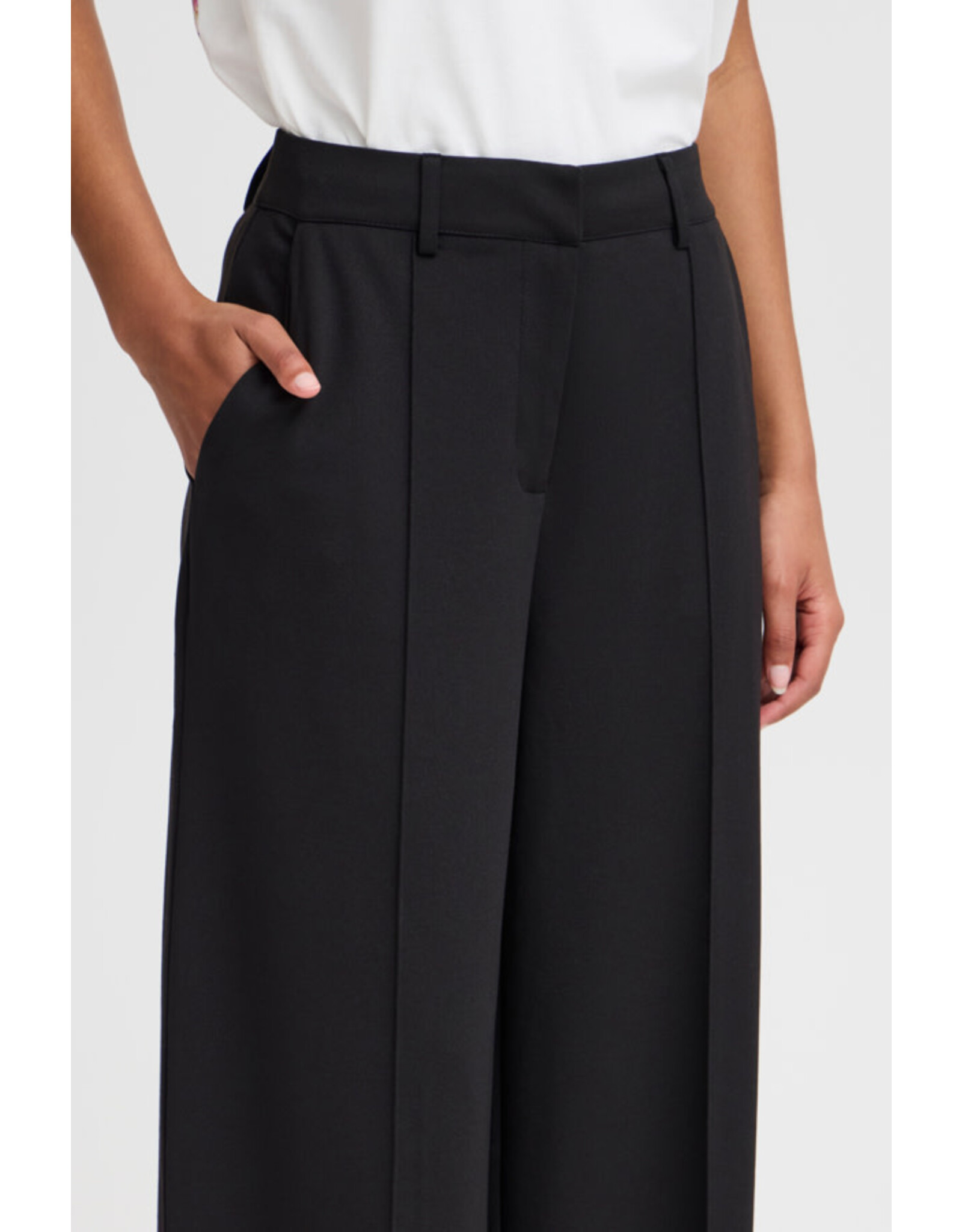 ICHI ICHI - Kate wide leg pants (black)