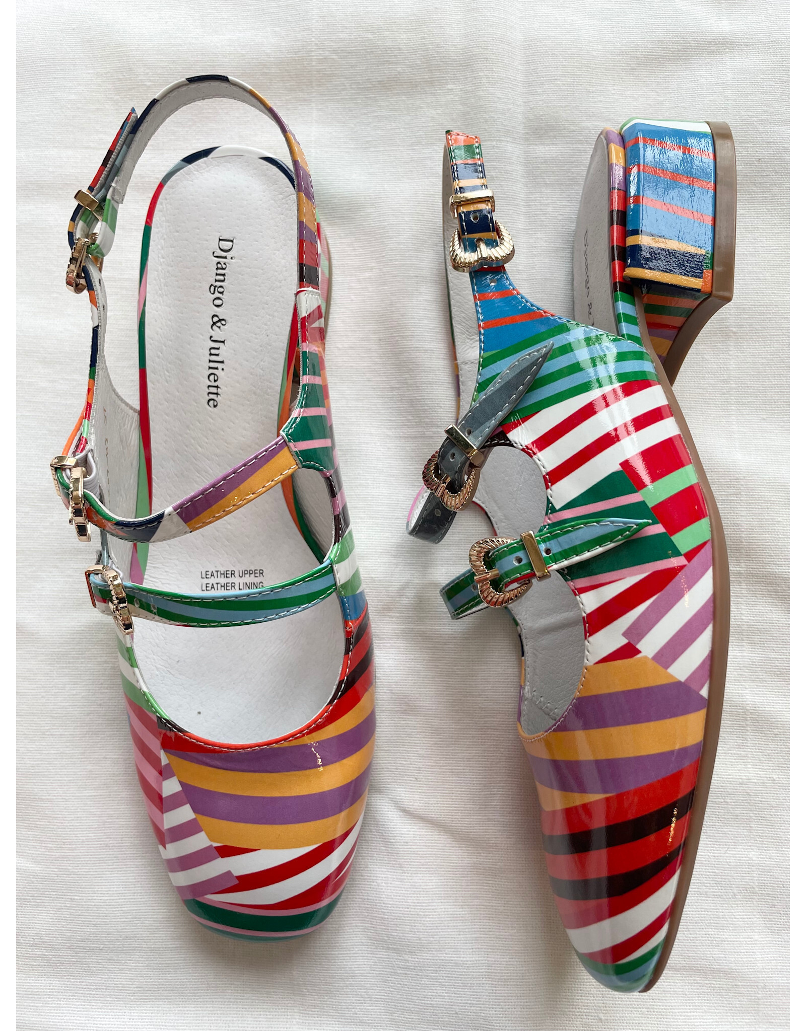 Django and Juliette Django & Juliette - Viraz (Stripe Patent Leather)