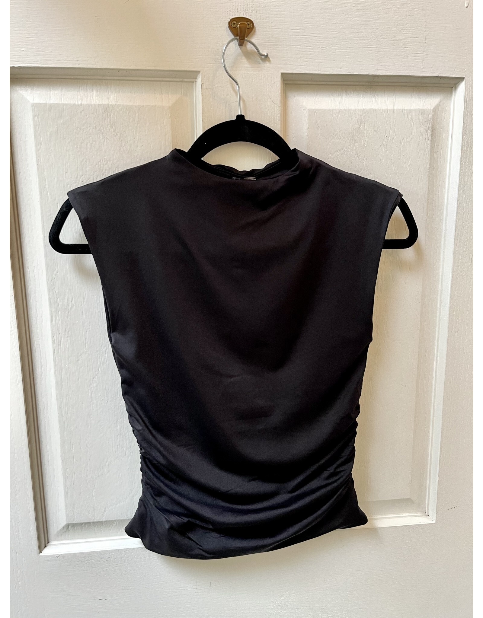 RD Style RD Style - Yve Mock Neck Ruched Tank (Black)