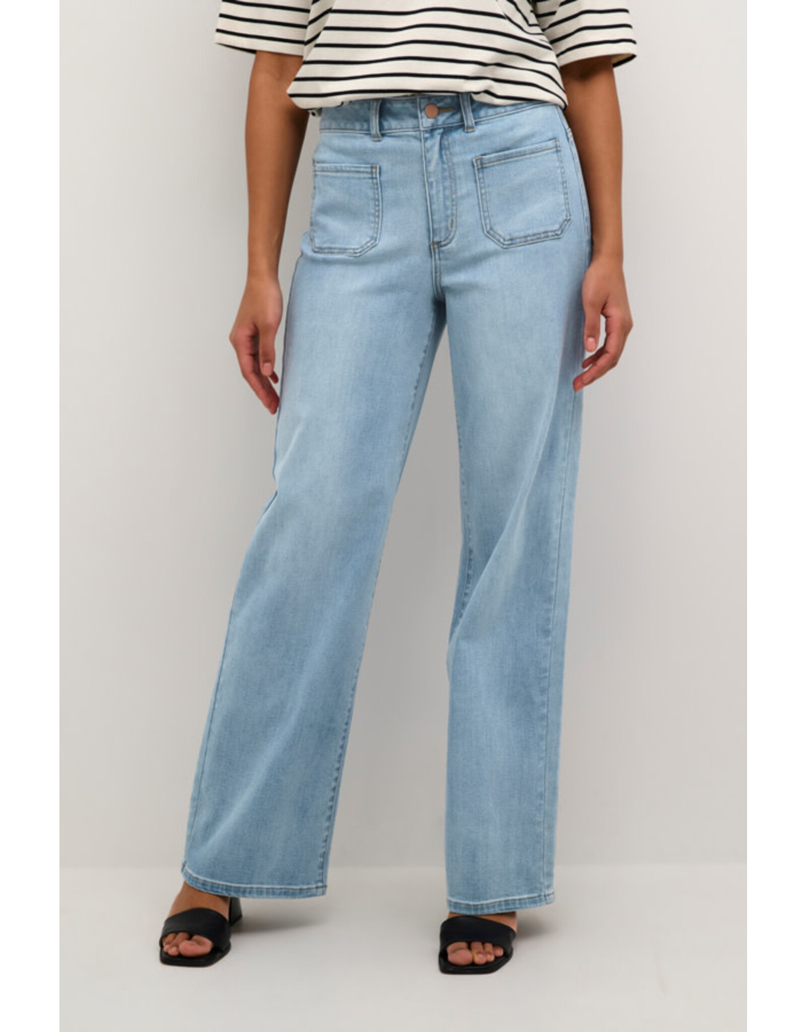 Kaffe Kaffe - Karla Flared Jean (Light Blue)