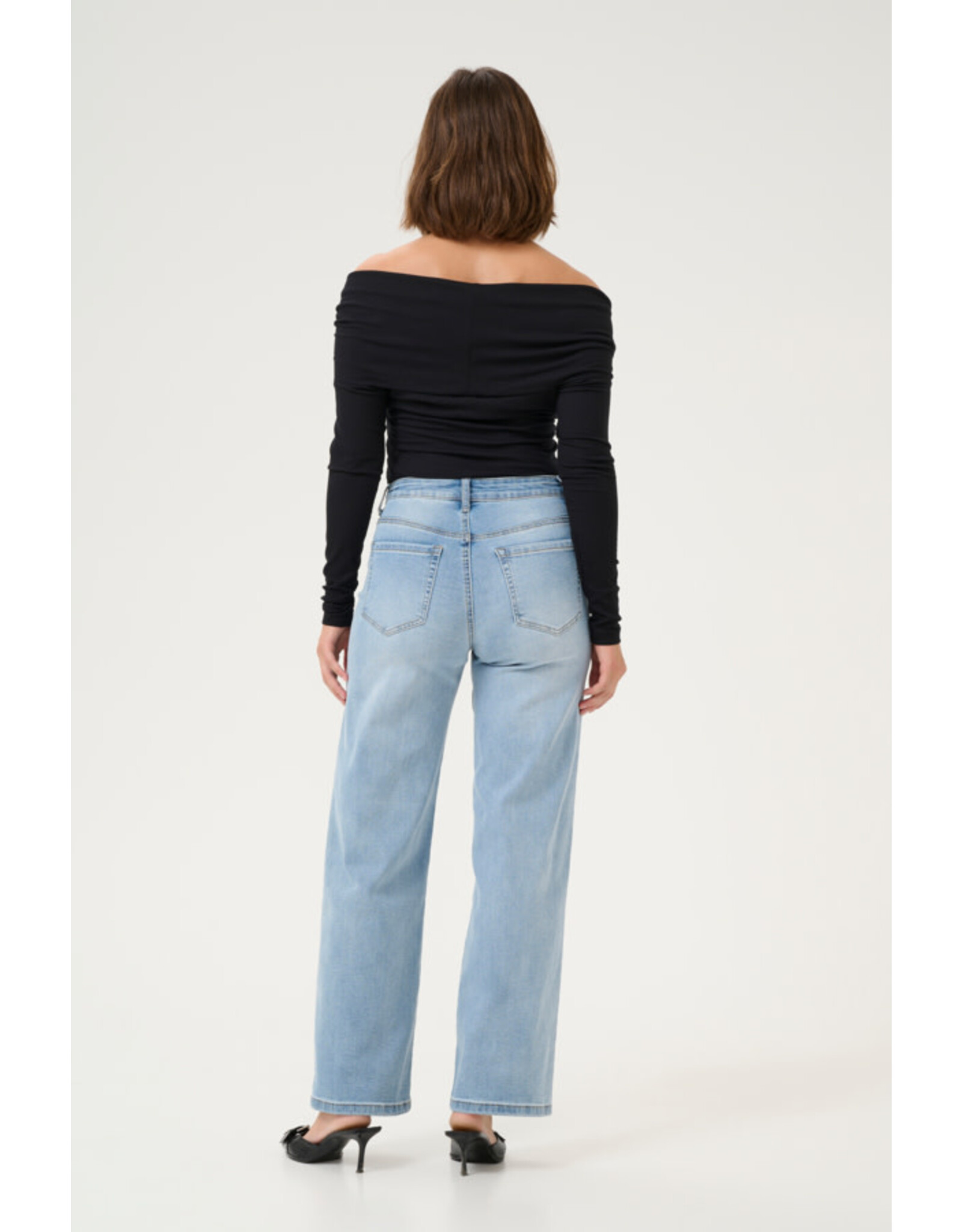 Kaffe Kaffe - Karla Flared Jean (Light Blue)