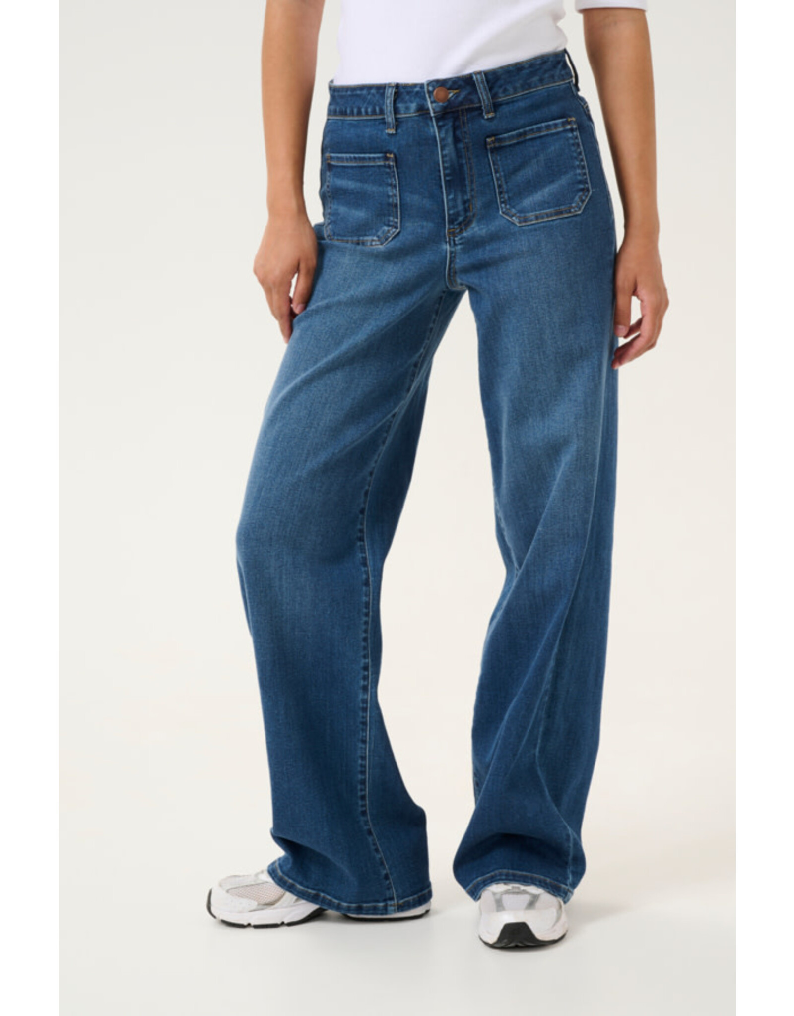 Kaffe Kaffe - Karla Flared Jean (Medium Blue)