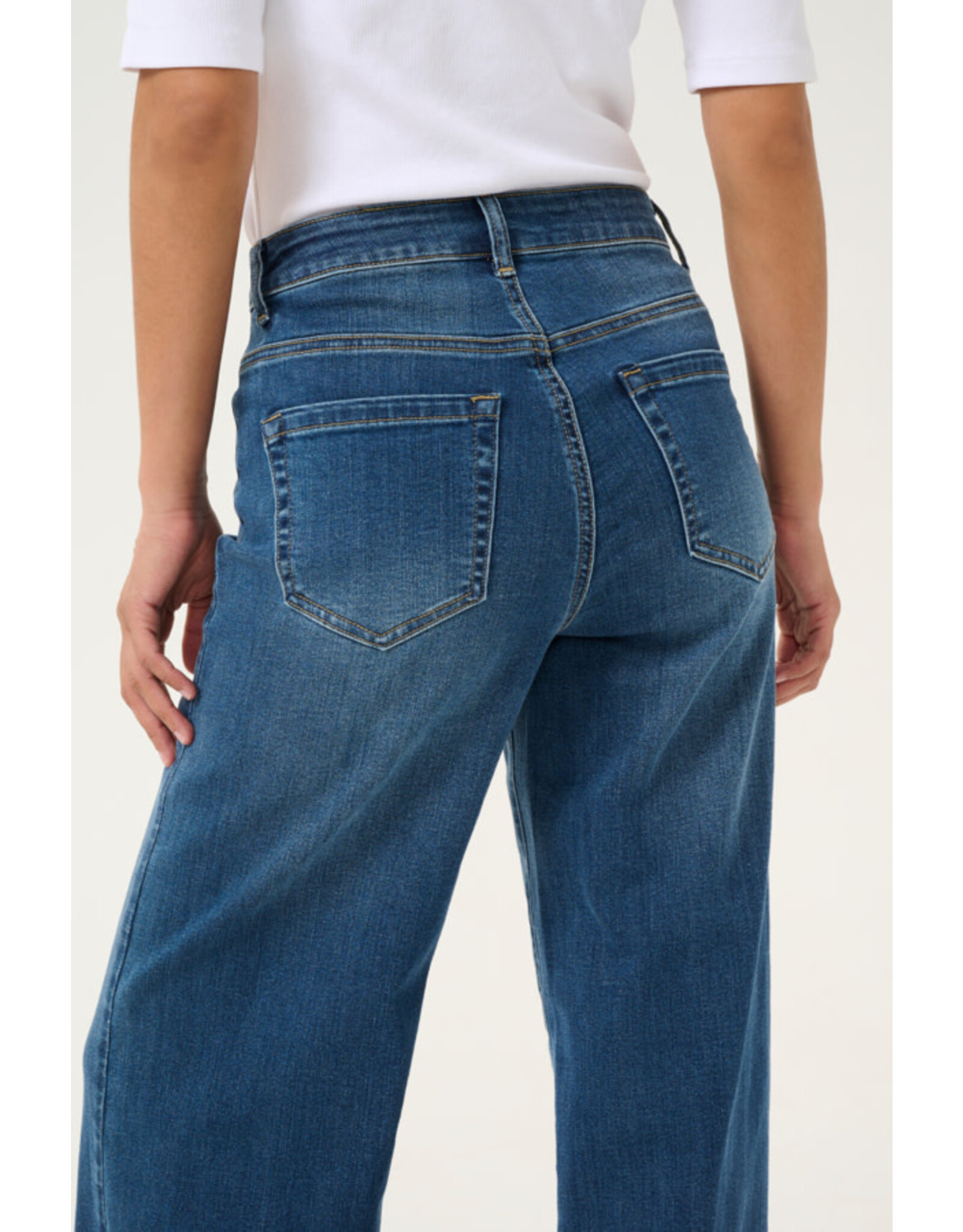 Kaffe Kaffe - Karla Flared Jean (Medium Blue)