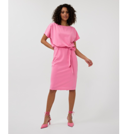 EsQualo EsQualo - Dress with Batwing Sleeves (Rose)
