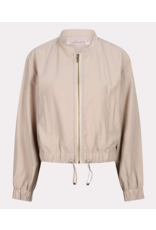 EsQualo EsQualo - Cropped Jacket with Elastic Waist (Sand)