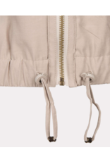 EsQualo EsQualo - Cropped Jacket with Elastic Waist (Sand)