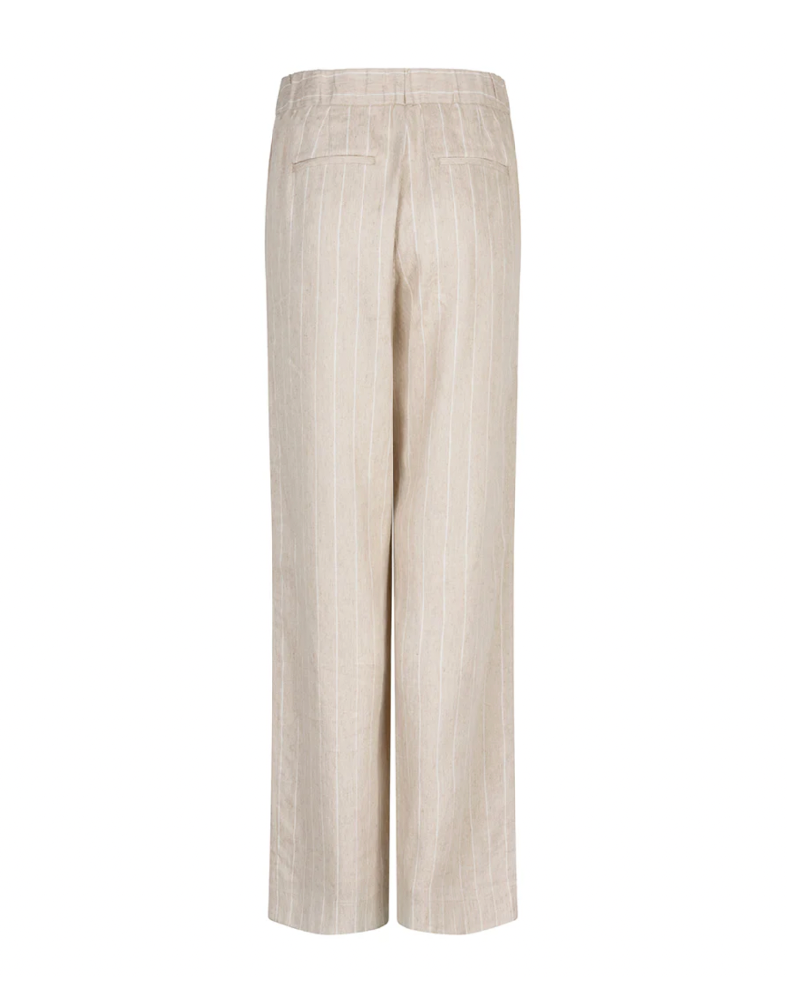 EsQualo EsQualo - Linen Striped Trousers (Sand)