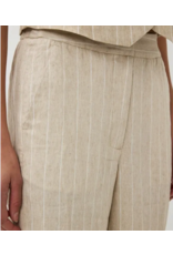 EsQualo EsQualo - Linen Striped Trousers (Sand)