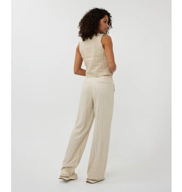 EsQualo EsQualo - Linen Striped Trousers (Sand)