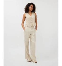 EsQualo EsQualo - Linen Stripe Waistcoat (Sand)
