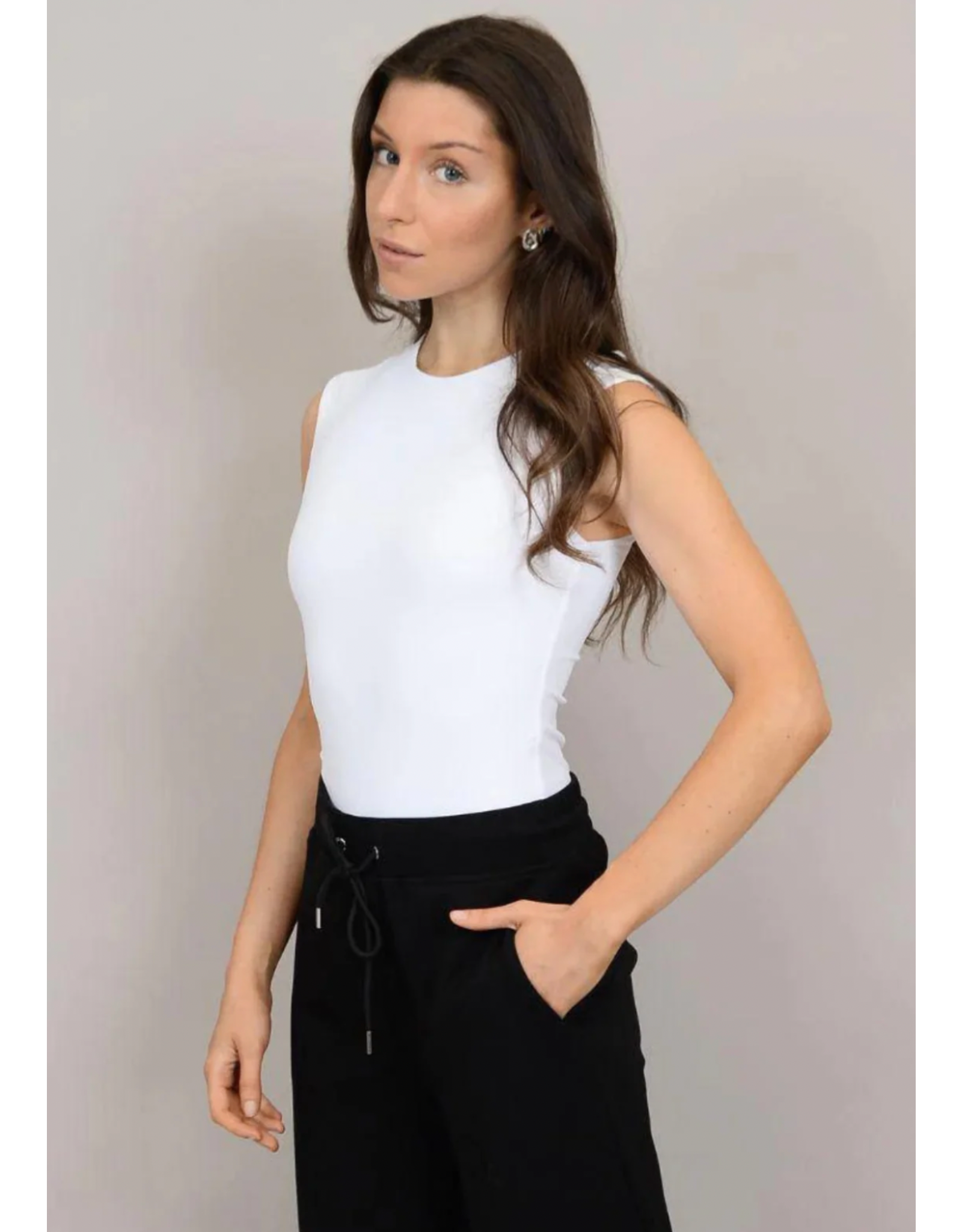 RD Style RD Style - Roxi Sleeveless Crewneck Bodysuit (White)