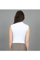 RD Style RD Style - Yve Mock Neck Ruched Tank (White)