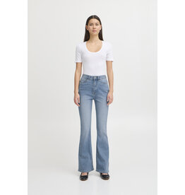 ICHI ICHI - Twiggy flared high waist jeans (Light Blue)