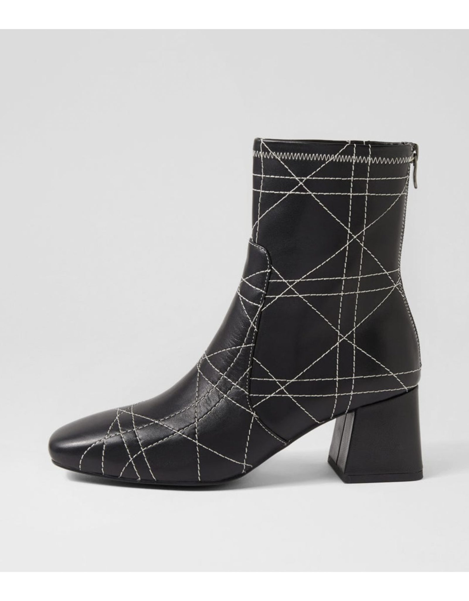 Django and Juliette Django & Juliette - Vian (Black - Cream stitch leather)