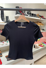 RD Style RD Style - Roxi Rib Short Sleeve Round Neck Tee (Black)