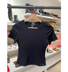 RD Style RD Style - Roxi Rib Short Sleeve Round Neck Tee (Black)
