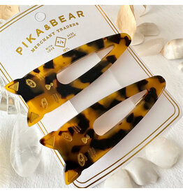 Pika & Bear Pika & Bear - "Double Trouble" Cat Face Duckbill Hair Clips (2)