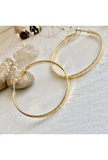 Pika & Bear Pika & Bear - "Lars" 4cm Textured Hoop Earrings