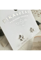 Pika & Bear Pika & Bear - "Stellar" Tiny Star Stud Earrings in Sterling Silver