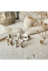 Pika & Bear Pika & Bear - "Stellar" Tiny Star Stud Earrings in Sterling Silver