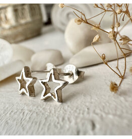 Pika & Bear Pika & Bear - "Stellar" Tiny Star Stud Earrings in Sterling Silver
