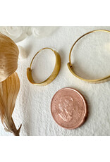 Pika & Bear Pika & Bear - 	 "Torus" Contemporary Hoop Earrings in Gold