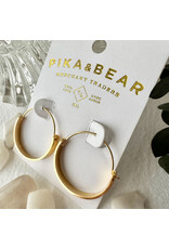 Pika & Bear Pika & Bear - 	 "Torus" Contemporary Hoop Earrings in Gold