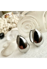 Pika & Bear Pika & Bear - "Lachry" Double Teardrop Hugger Hoop Earrings