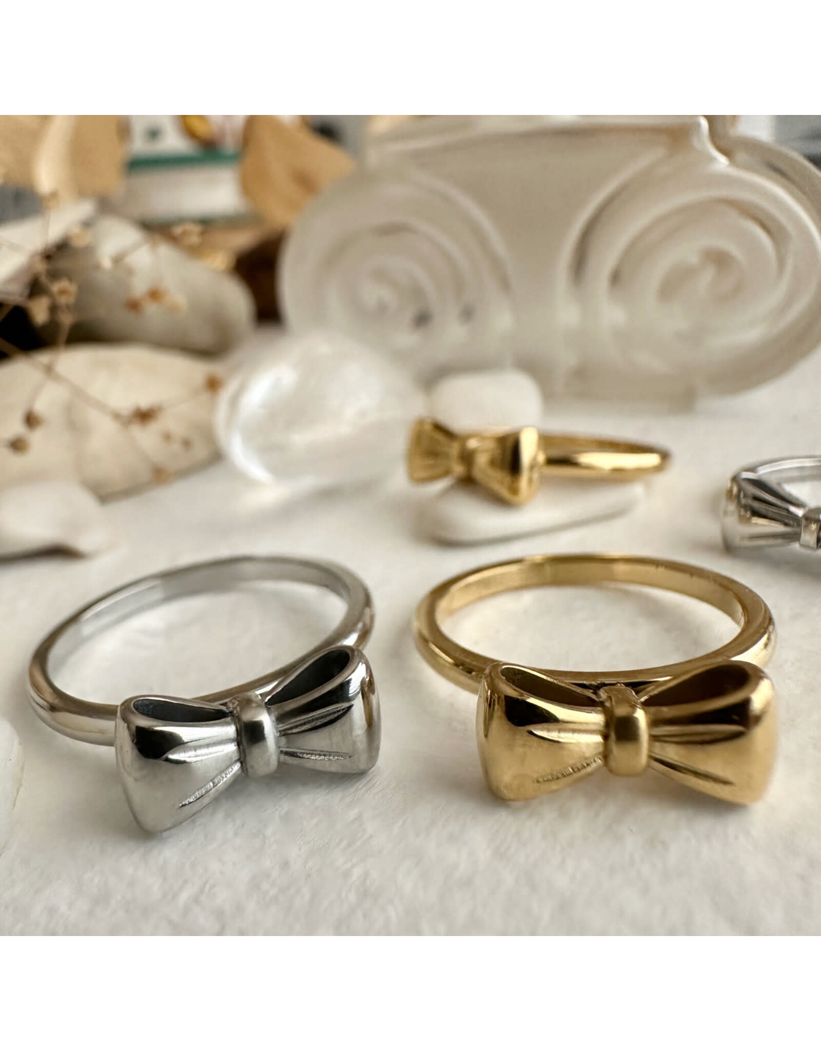Pika & Bear Pika & Bear - "Fontange" Bow Ring (Gold)