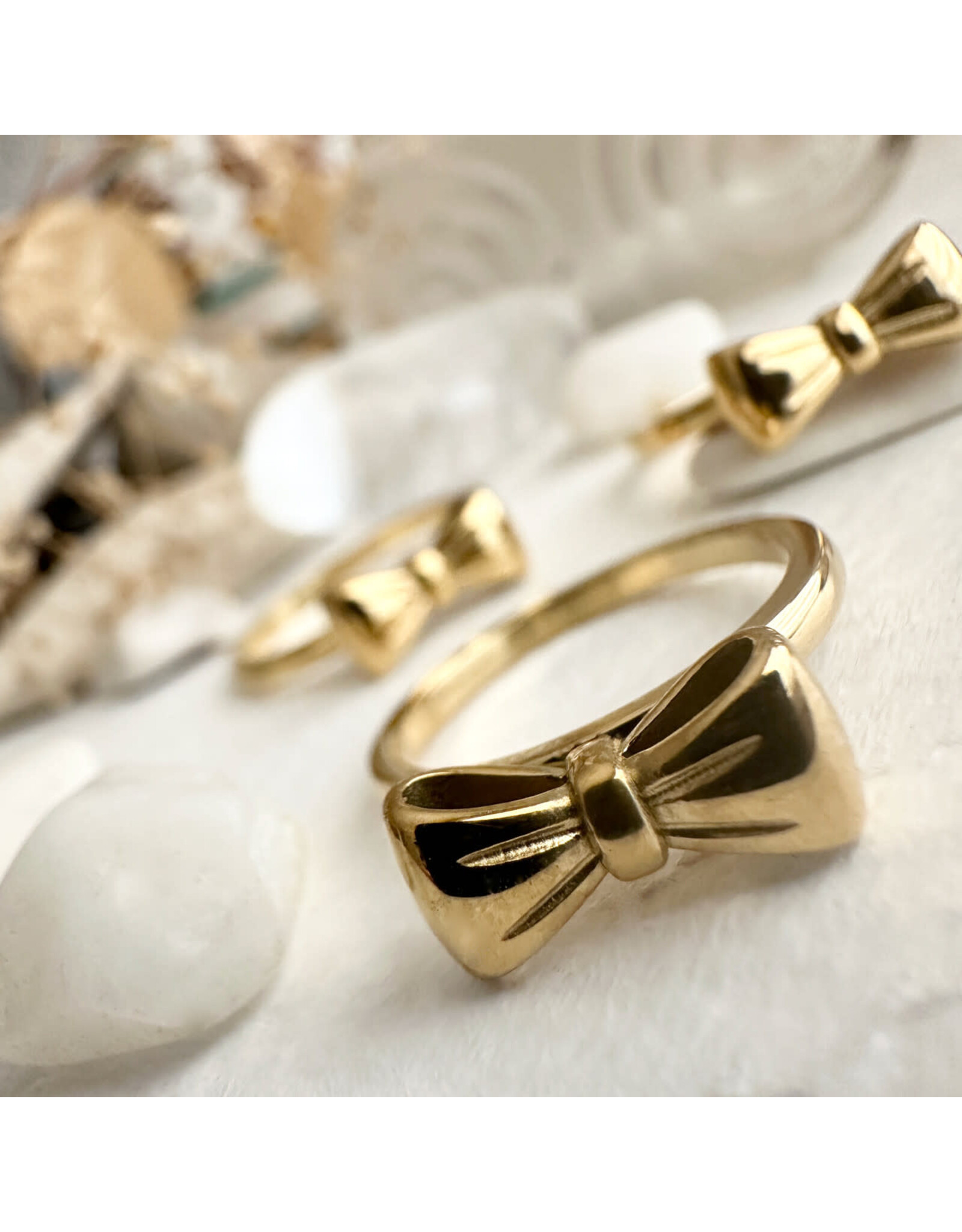 Pika & Bear Pika & Bear - "Fontange" Bow Ring (Gold)