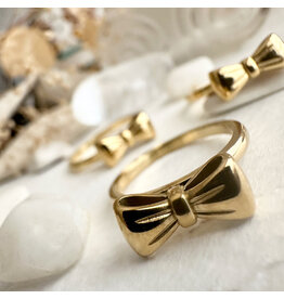Pika & Bear Pika & Bear - "Fontange" Bow Ring (Gold)