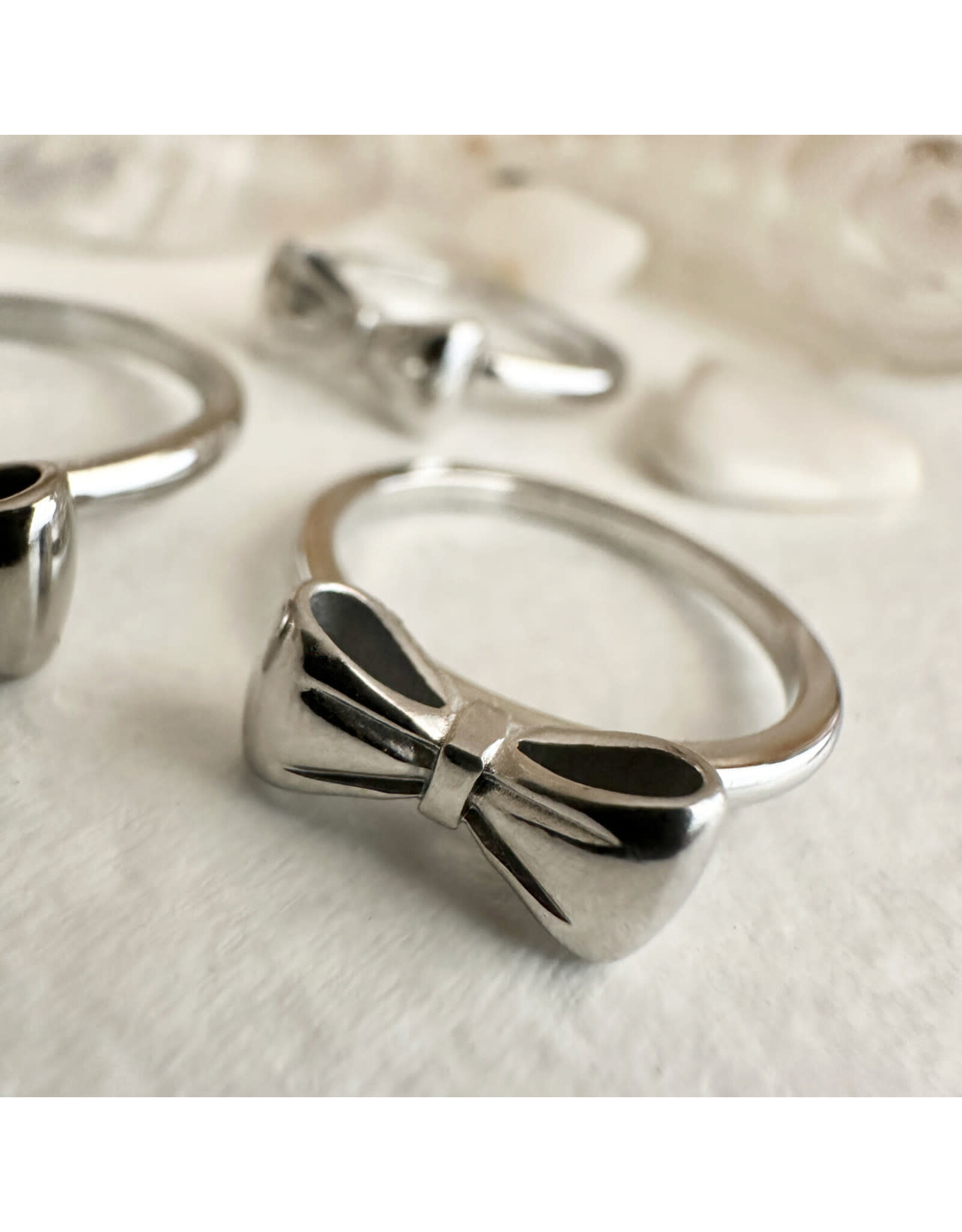 Pika & Bear Pika & Bear - "Fontange" Bow Ring (Silver)