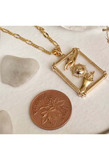 Pika & Bear Pika & Bear - "Alchemy" Hands With Eye Framed Pendant Necklace