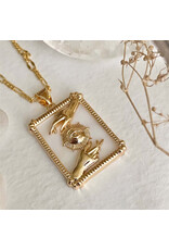 Pika & Bear Pika & Bear - "Alchemy" Hands With Eye Framed Pendant Necklace