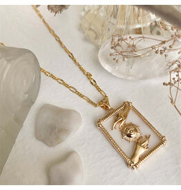 Pika & Bear Pika & Bear - "Alchemy" Hands With Eye Framed Pendant Necklace