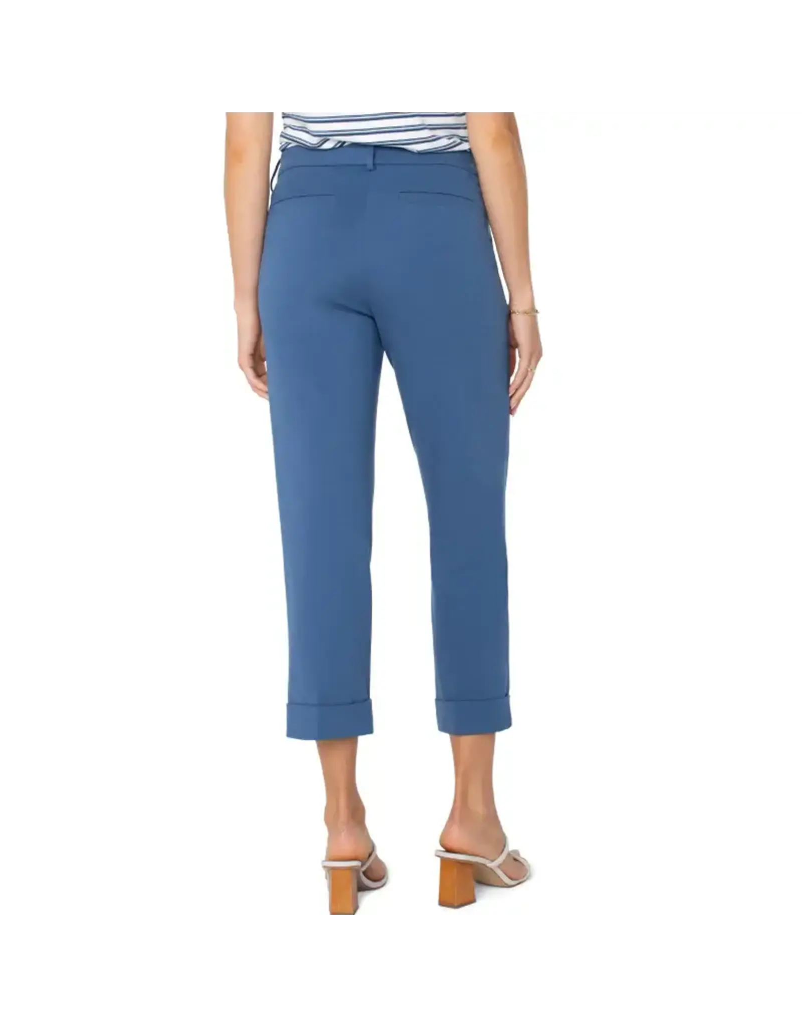 Liverpool Liverpool - Kelsey Crop Trouser with Cuff (French Blue)