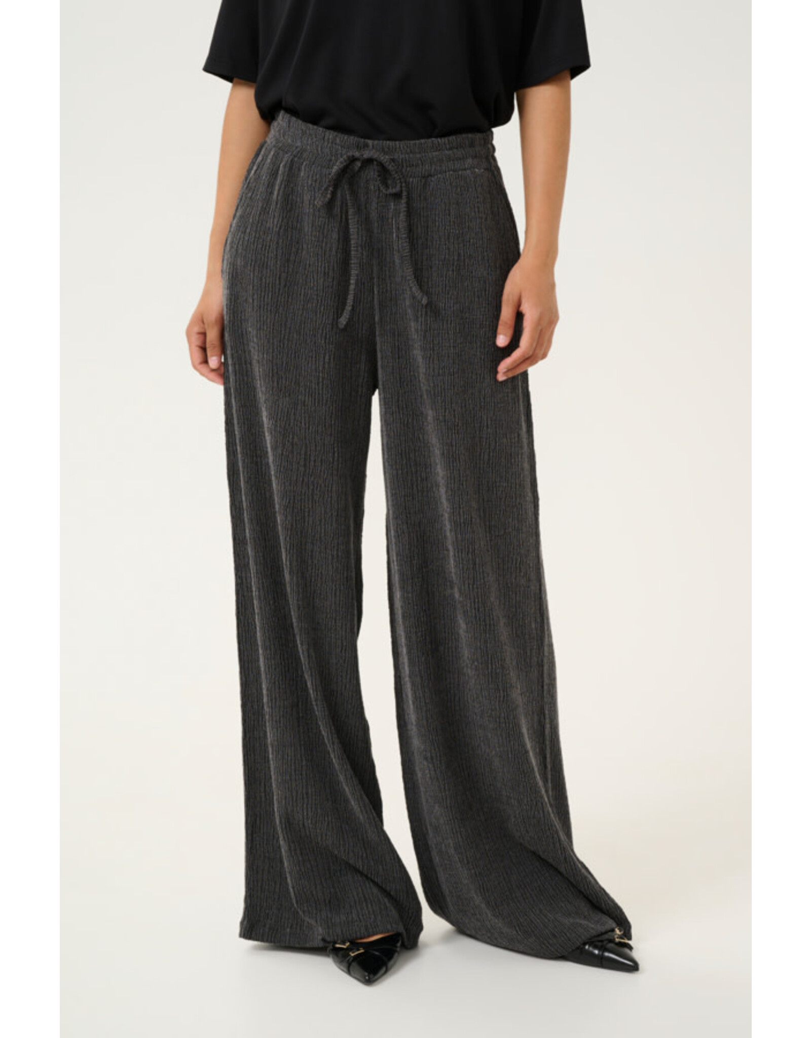 Kaffe Kaffe - Olga Pants (Dark Grey Melange)