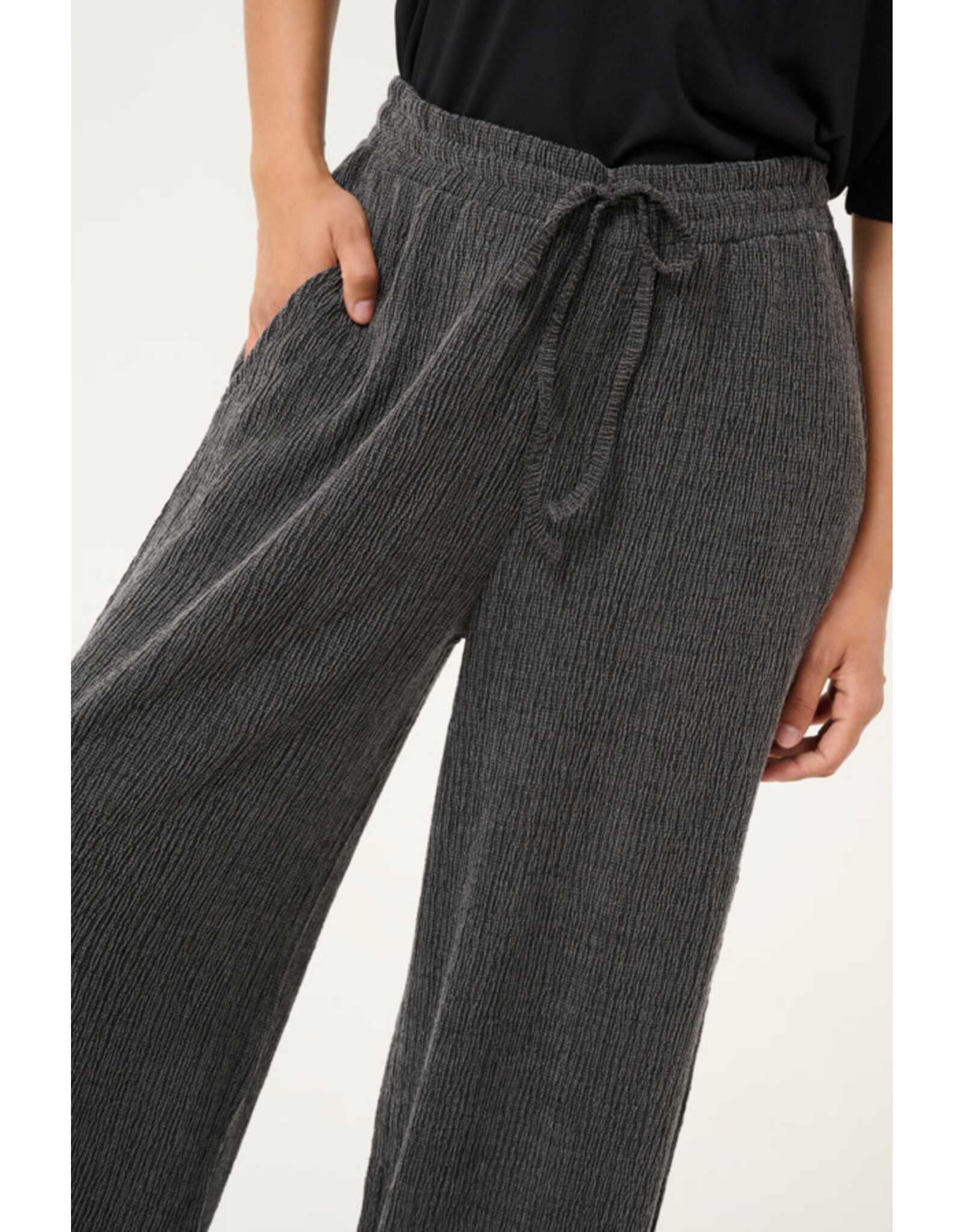 Kaffe Kaffe - Olga Pants (Dark Grey Melange)