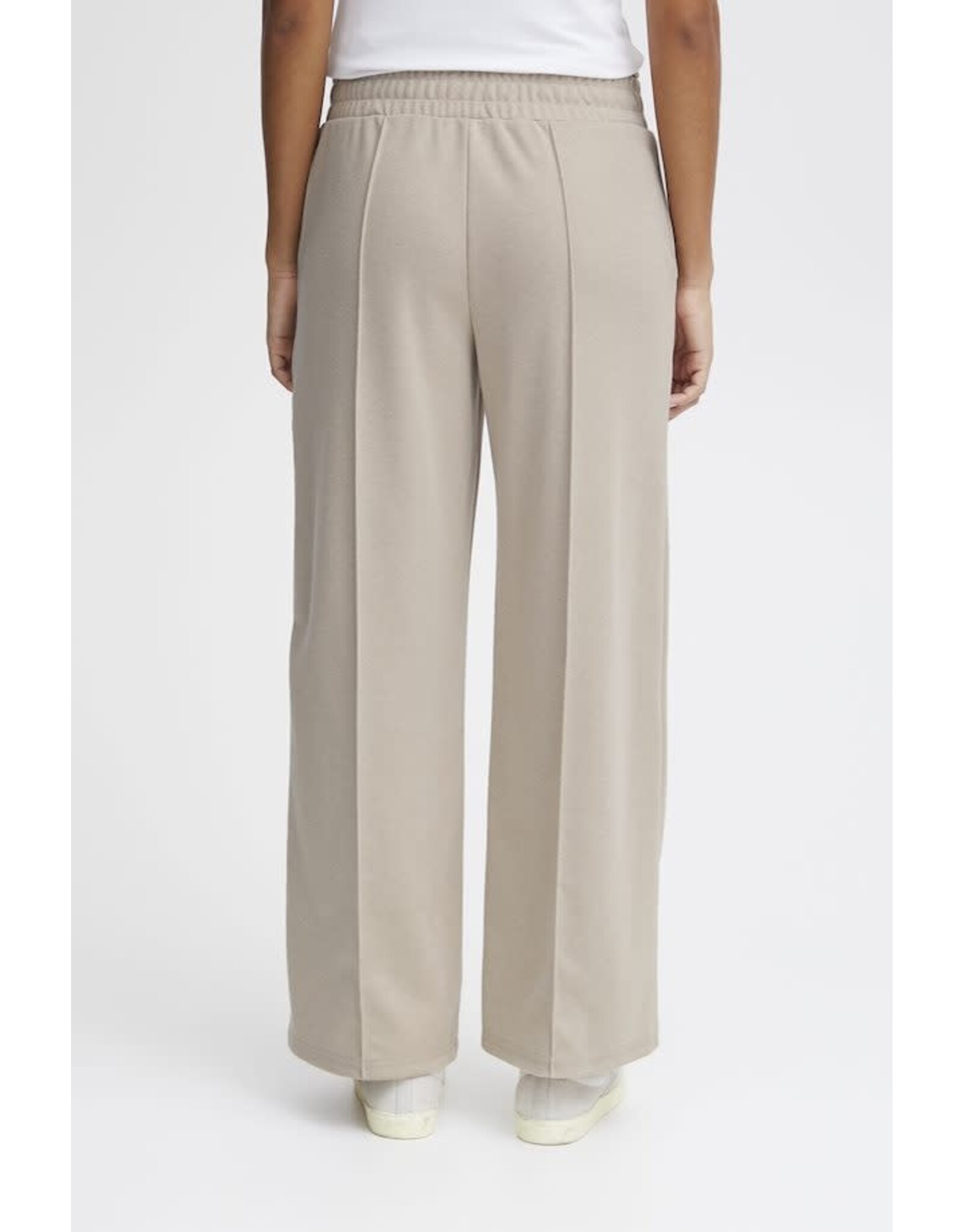 ICHI ICHI - Kate pique full length trousers (Doeskin)