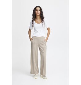 ICHI ICHI - Kate pique full length trousers (Doeskin)