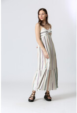 Korner Korner - Spaghetti Strap Tiered Dress with Empire Waist (Cream)