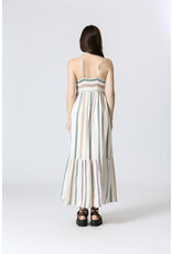 Korner Korner - Spaghetti Strap Tiered Dress with Empire Waist (Cream)