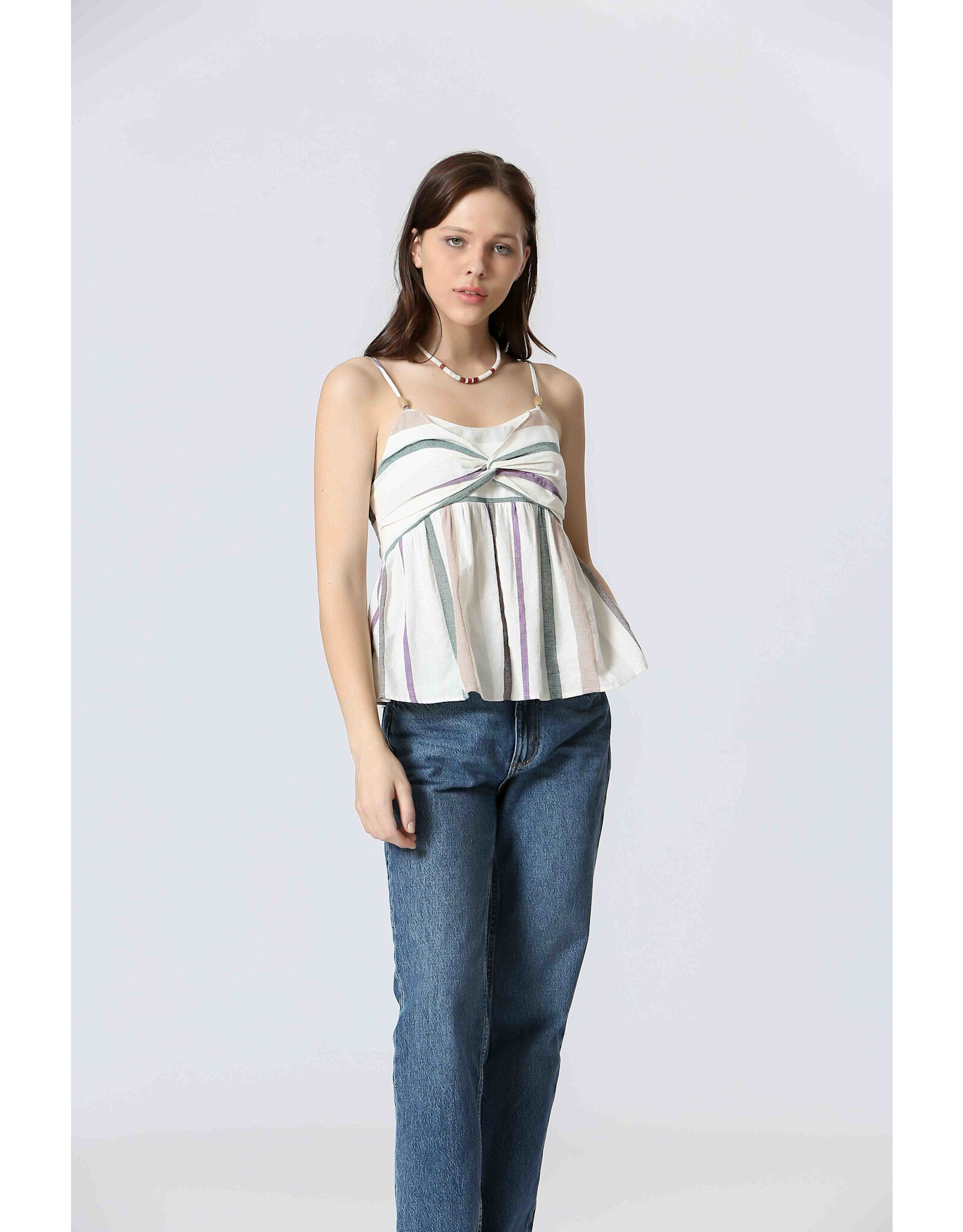 Korner Korner - Spaghetti Strap Tank (Cream)