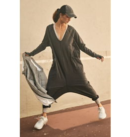 Free people Free People - Hot Shot Long Sleeve Onesie (Black)