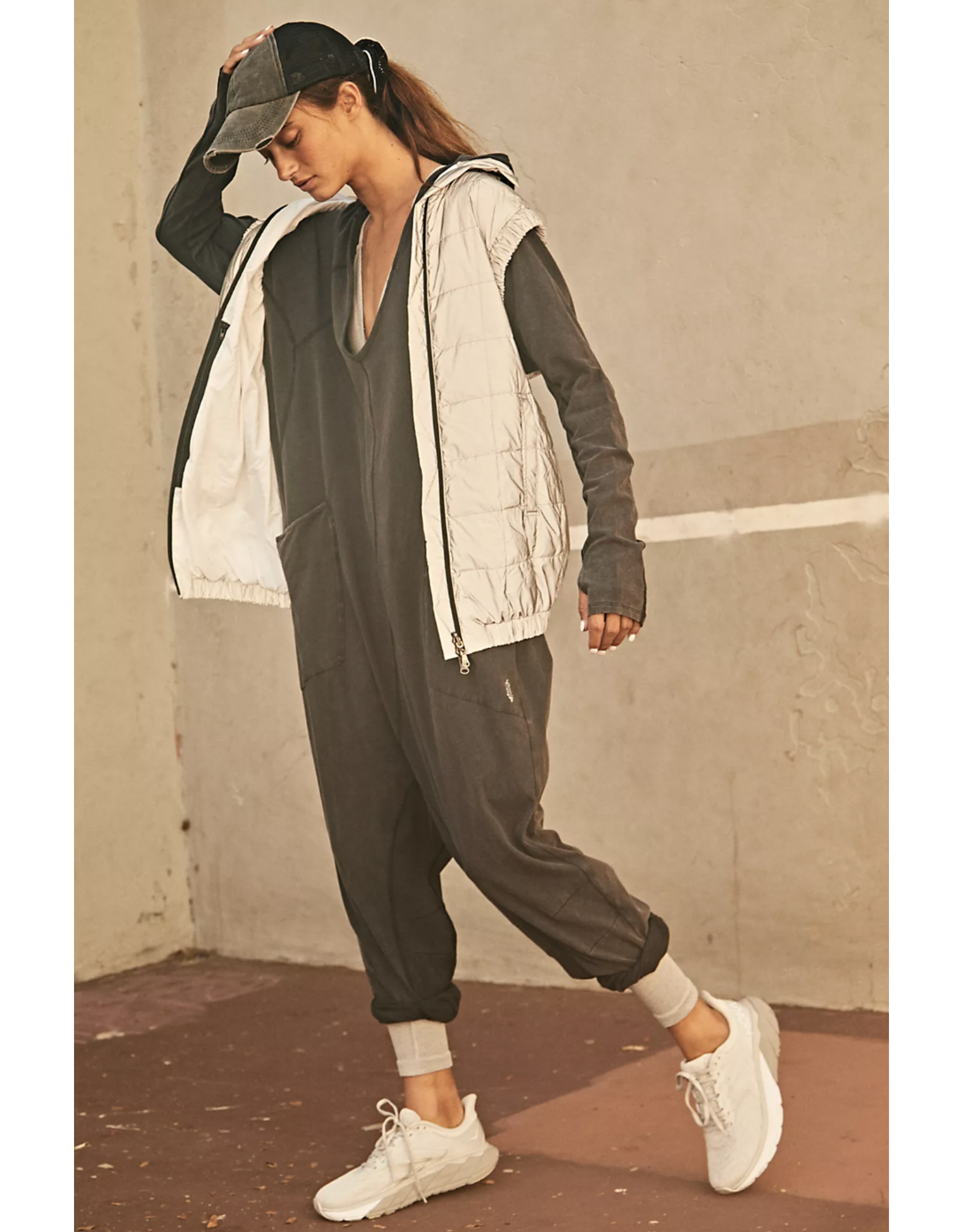 Free people Free People - Hot Shot Long Sleeve Onesie (Black)