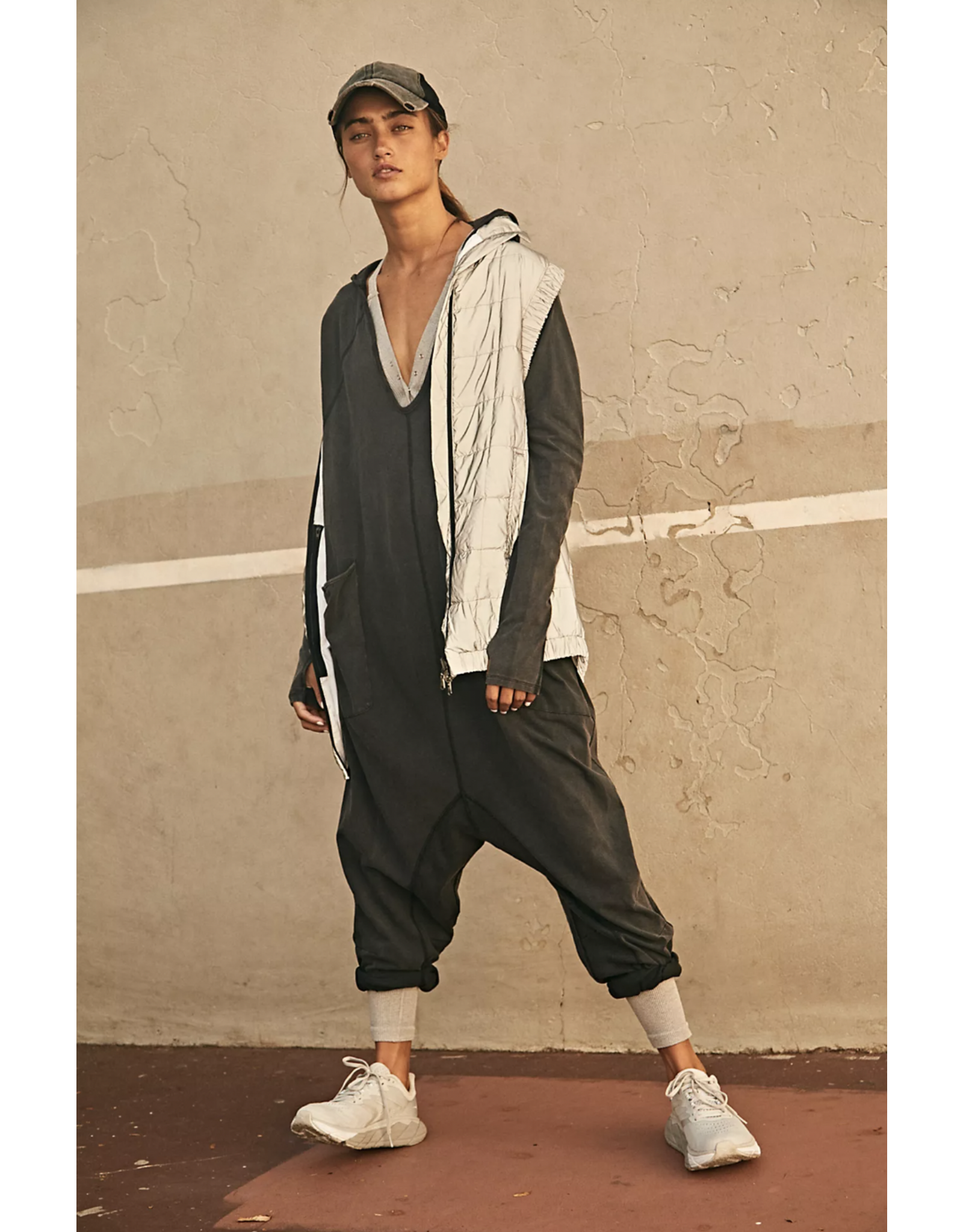 Free people Free People - Hot Shot Long Sleeve Onesie (Black)