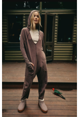 Free people Free People - Hot Shot Long Sleeve Onesie (Dark Espresso)