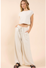 Sadie & Sage Sadie & Sage - Sugarloaf Elastic Pants (Oatmeal)