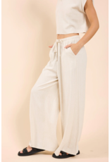 Sadie & Sage Sadie & Sage - Sugarloaf Elastic Pants (Oatmeal)