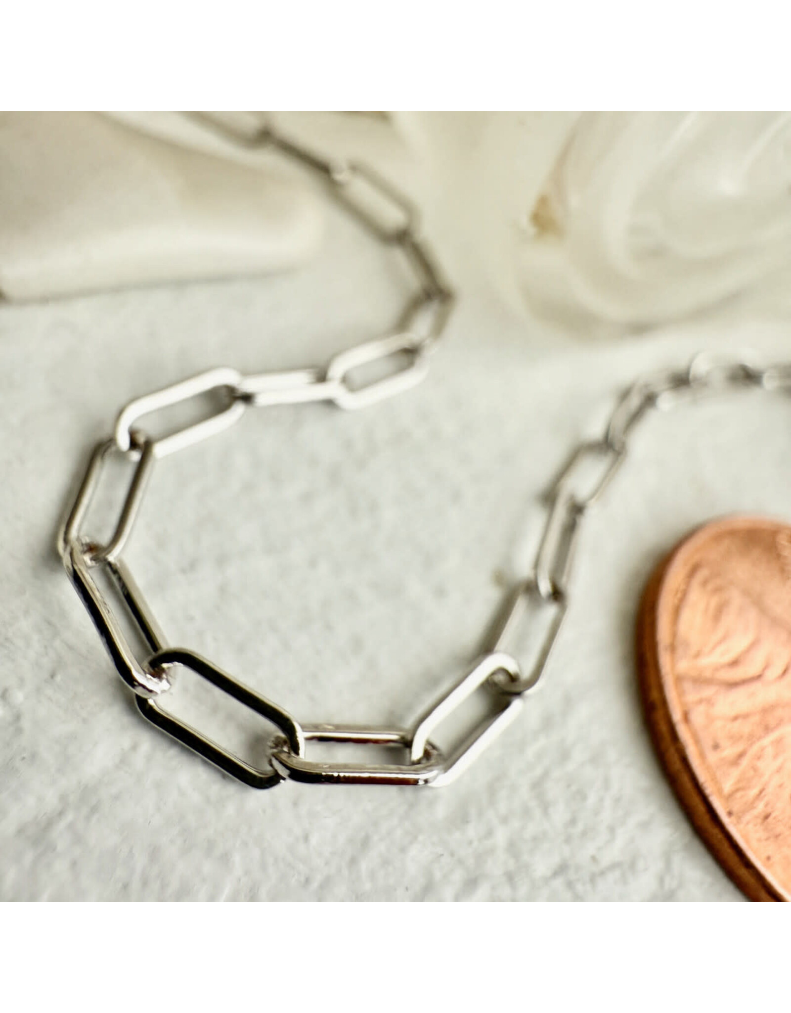 Pika & Bear Pika & Bear - "Petit Montmartre" Small Paperclip Chain Anklet